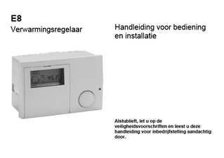 DRZONECCONTAA Zone controller configuration_E8.0634 NL 2.104-09 0314_Installation and operation manual_Dutch download